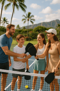 best hawaii homes with pickleball courts for rent